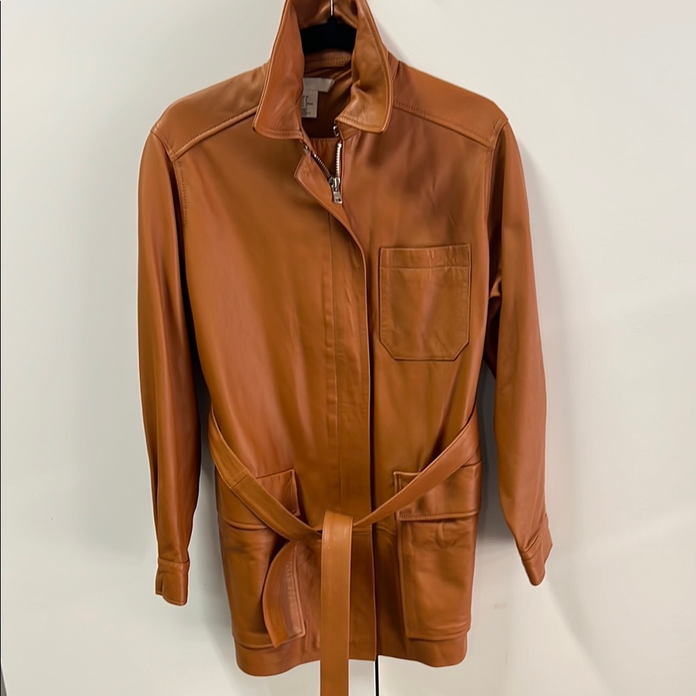 H&M Tan Leather Jacket